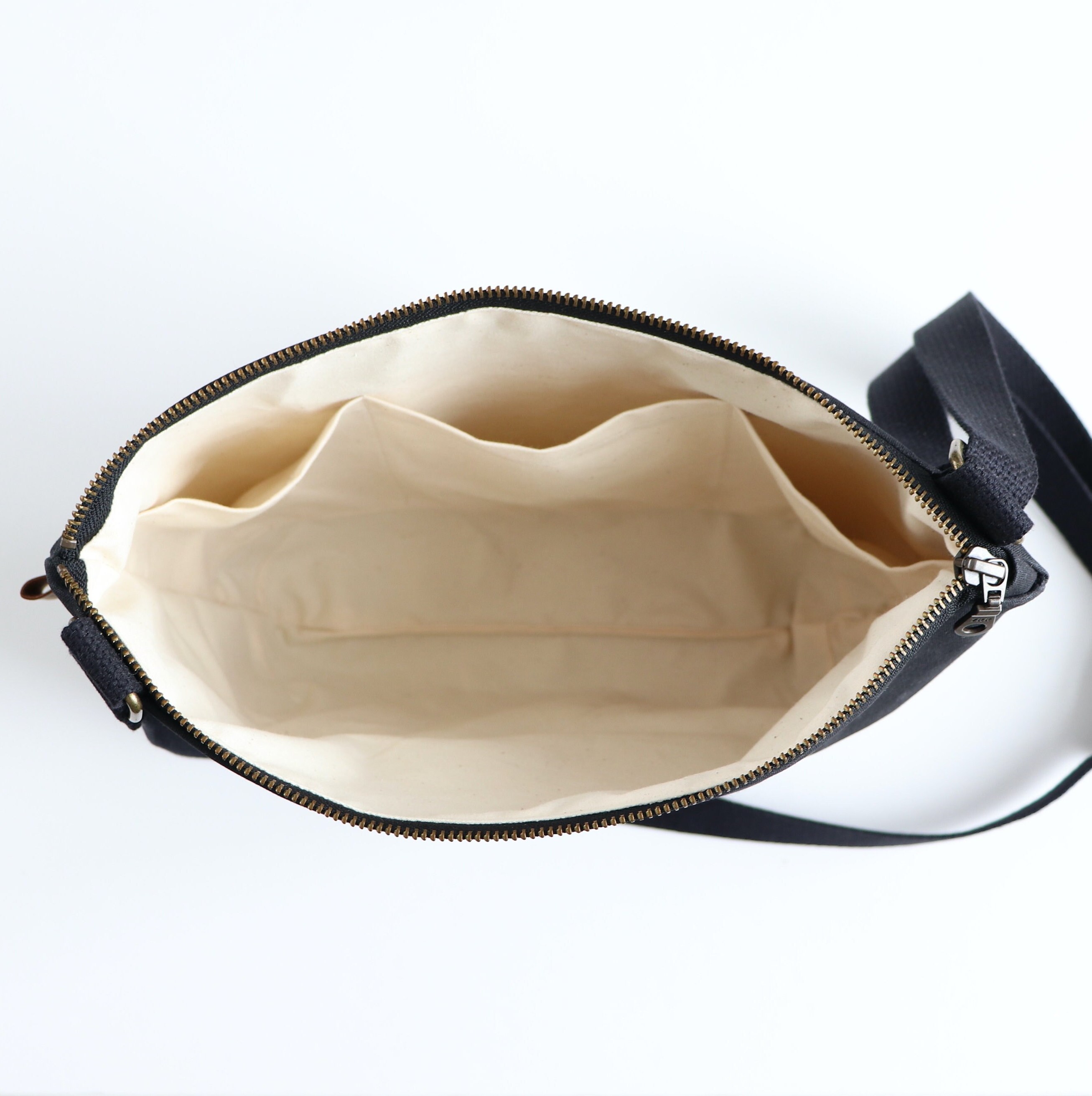 Waxed Canvas Crossbody Bag: Rugged Travel Bag With Zipper - Etsy