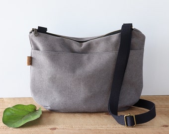 Stonewashed Canvas Crossbody Bag: Casual Everyday Purse