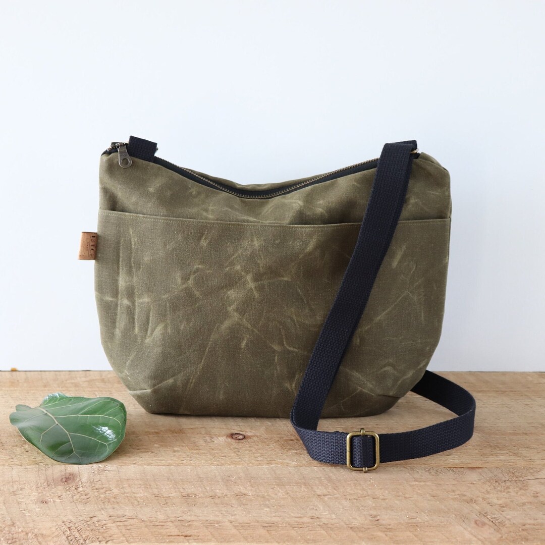 Waxed Canvas Crossbody Bag