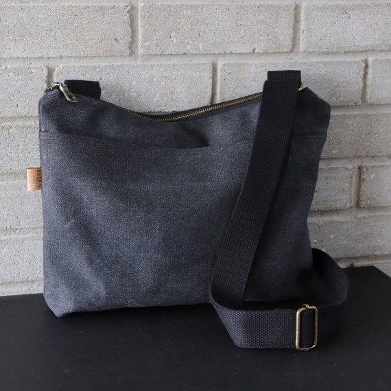 Large Stonewashed Crossbody Bag for Women and Men. Casual - Etsy