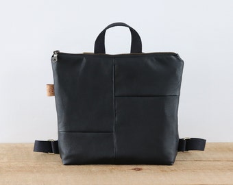 Mini sac à dos en cuir végétalien pour femme et homme. Mini sac à main au design géométrique, chic et mignon pour un usage quotidien, les voyages, le shopping,