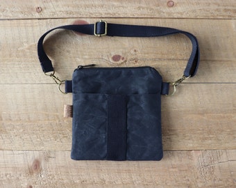 Jake Hip Logo-Appliquéd Canvas Belt Bag