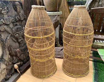 Outdoor Fish Trap Large 910mm (One Pair) Bubu Lantai  Lure Bait Traditional Fishing