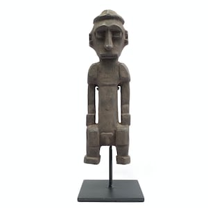 Ancestral Figur (240mm Auf Stand) Antike Itara Statue Timor Atauro Island Nackte Männliche Figur