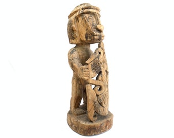 Korwar Figurine 580mm Female Sculpture Figure Statue Old Aged Oceanic Art Home Deco