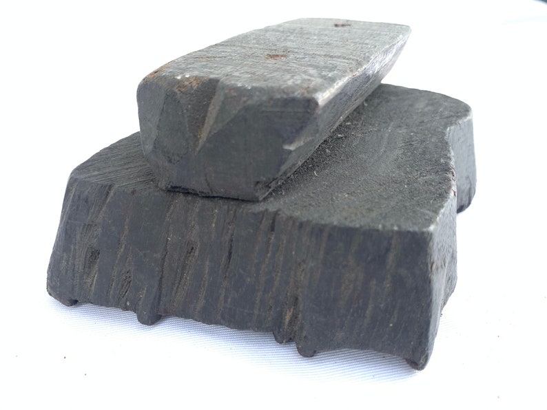 Malaysian Tibetan Nepalese Vintage Ink Block Stamp Antique Wooden Block Chop Textile Fabric Print #6