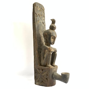 Indonesia Altar 650mm Old Leti Artifact Sculpture Figure Figurine Worship Shrine God Deity Statue