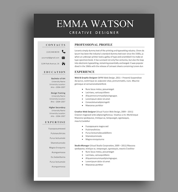 Resume Template Professional Resume - Il 570xN.1171981742 8v4v 