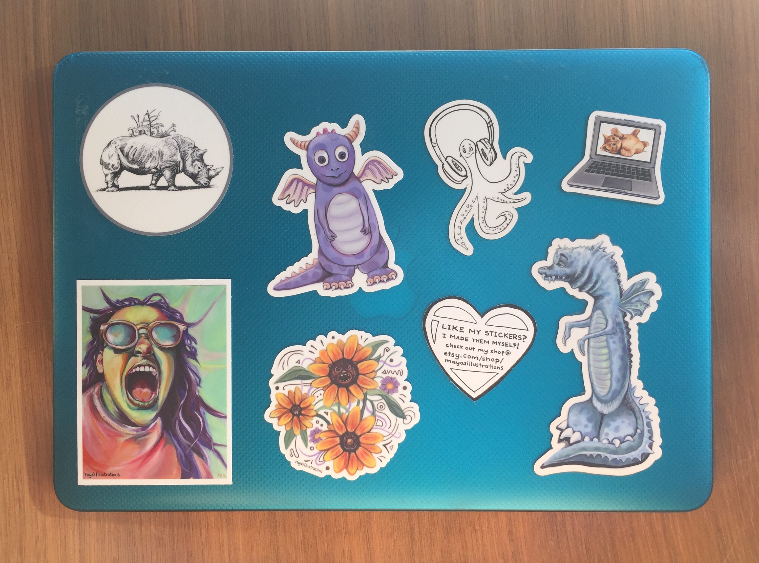 Sticker Pack Laptop Stickers Aesthetic Stickers Quirky Art Etsy