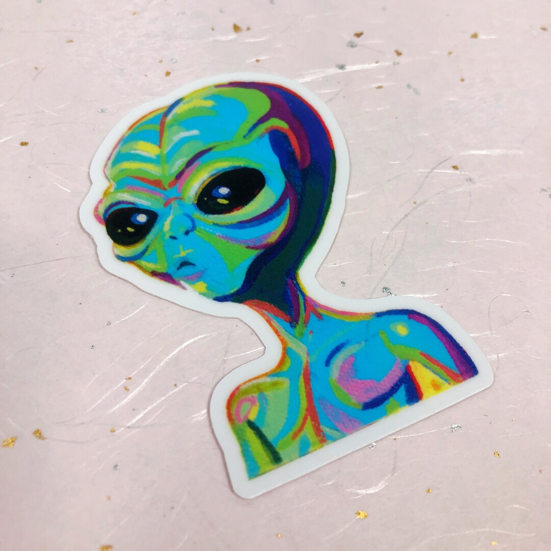 Alien Stickers / Vinyl ET Decal / Unique Laptop Stickers / Alien Art - Etsy