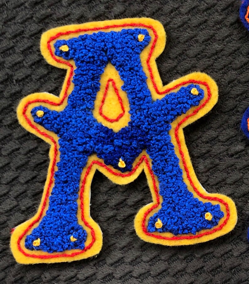 Hand embroidered letter patches  tattoo font patch   etsy Hand embroidered letter patches  tattoo font patch   etsy