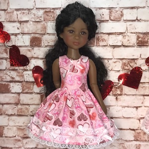 Valentine&#39;s Day Dress for Ruby Red Fashion Friends, Wellie Wisher and similar size dolls