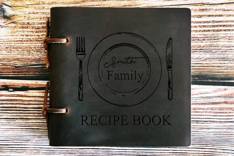 Recipe book , Personalized recipe book , Custom cook book , Name recipe Book , recipe binder , Family recipe book , recipe cards , leather 