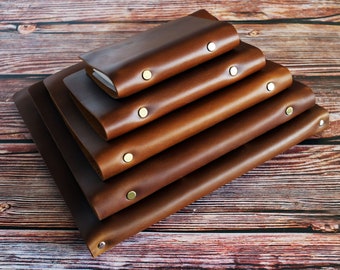 Personalized A5 A6 A7 Leather Planner Binder Cover, 6 Ring Refillable Cover, Sketchbook, Journal, Travel Book, Notebook, Planner
