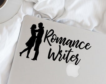 Writer Decal - Romance Writer Vinyl Decal - Writer - Author - Wall, Office, Computer, Laptop - Various Colors