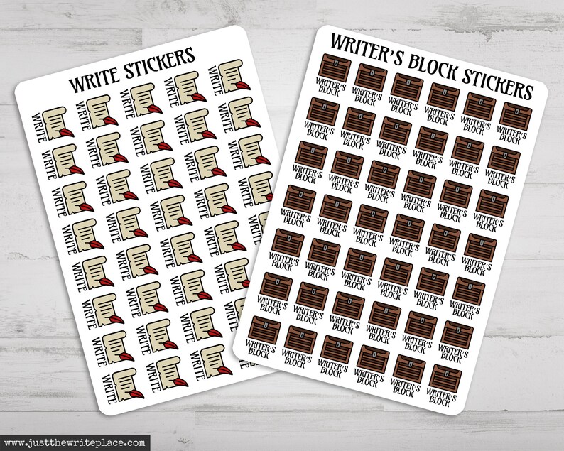 Page Writing Sticker Fantasy Writing Planner Stickers, Author Novel Planning, Printed ...