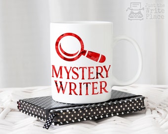 Mystery Writer Coffee Mug - Author Gift - Writing - NaNoWriMo