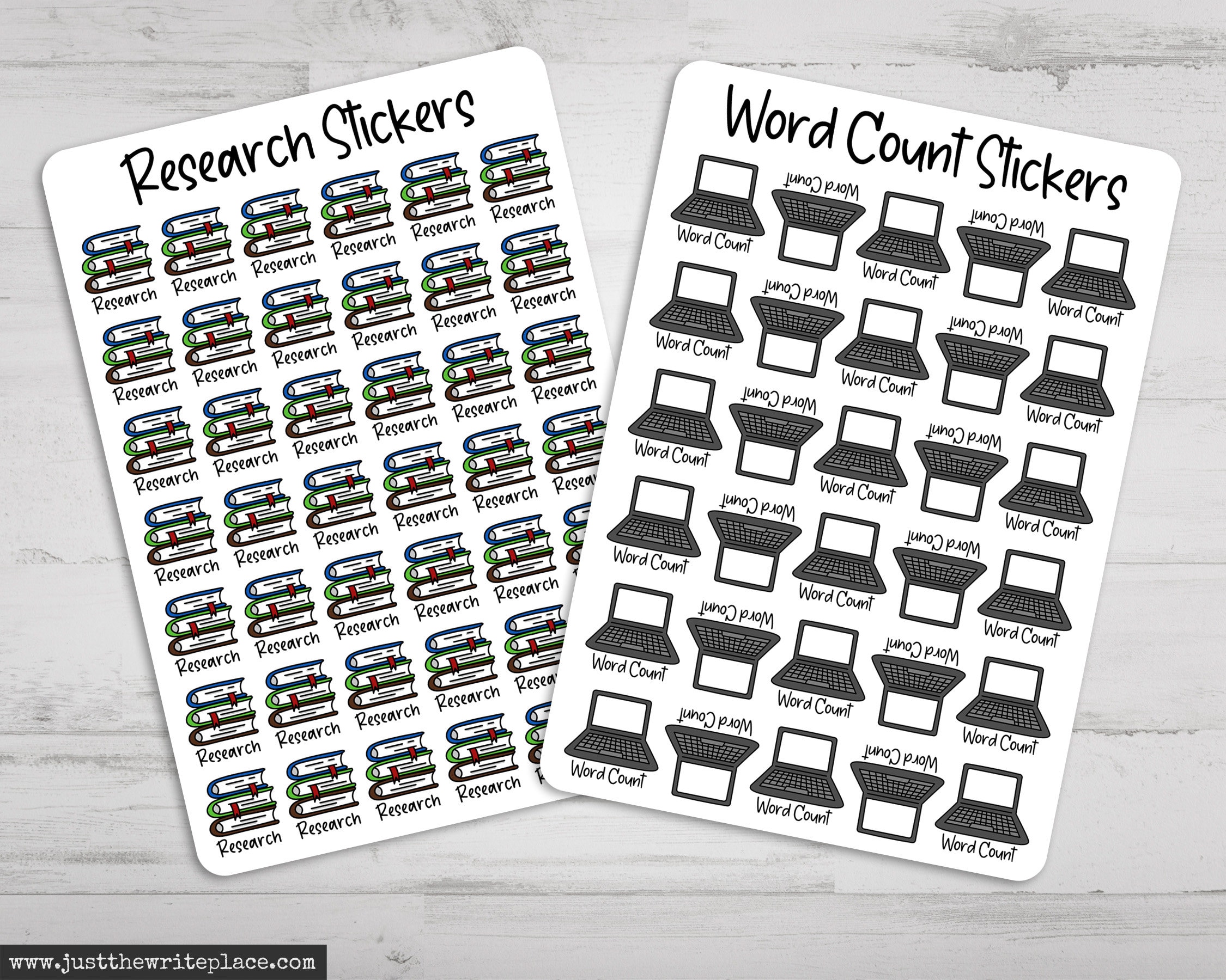 Writing Sticker Bundle, Author Novel Planning, Printed Sticker Sheets ...