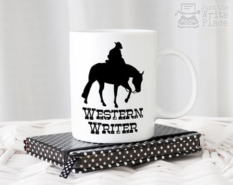 Western Writer Coffee Mug - Cowboy - Author Gift - Writing - NaNoWriMo