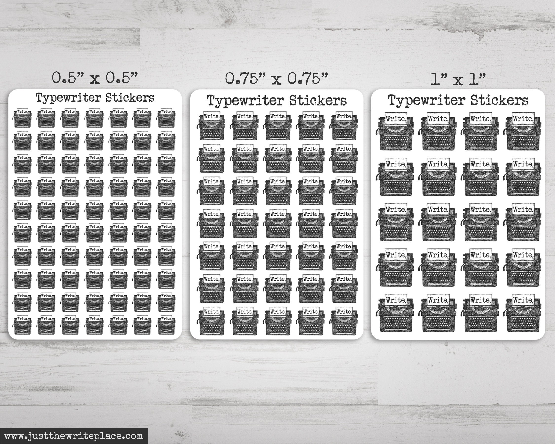 Typewriter Write Stickers, Writer Stickers, Novel Planning, Stickers ...
