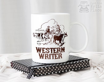 Western Writer Coffee Mug - Author Gift - Writing - NaNoWriMo