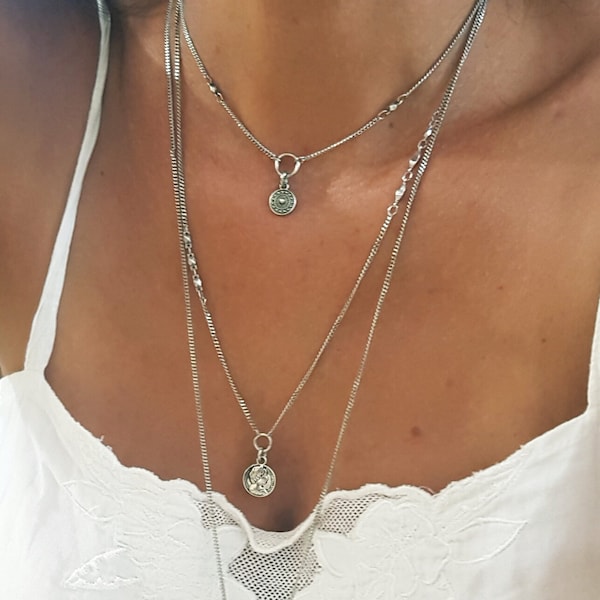 Layered Necklace Set Etsy