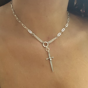 silver Sword Necklace