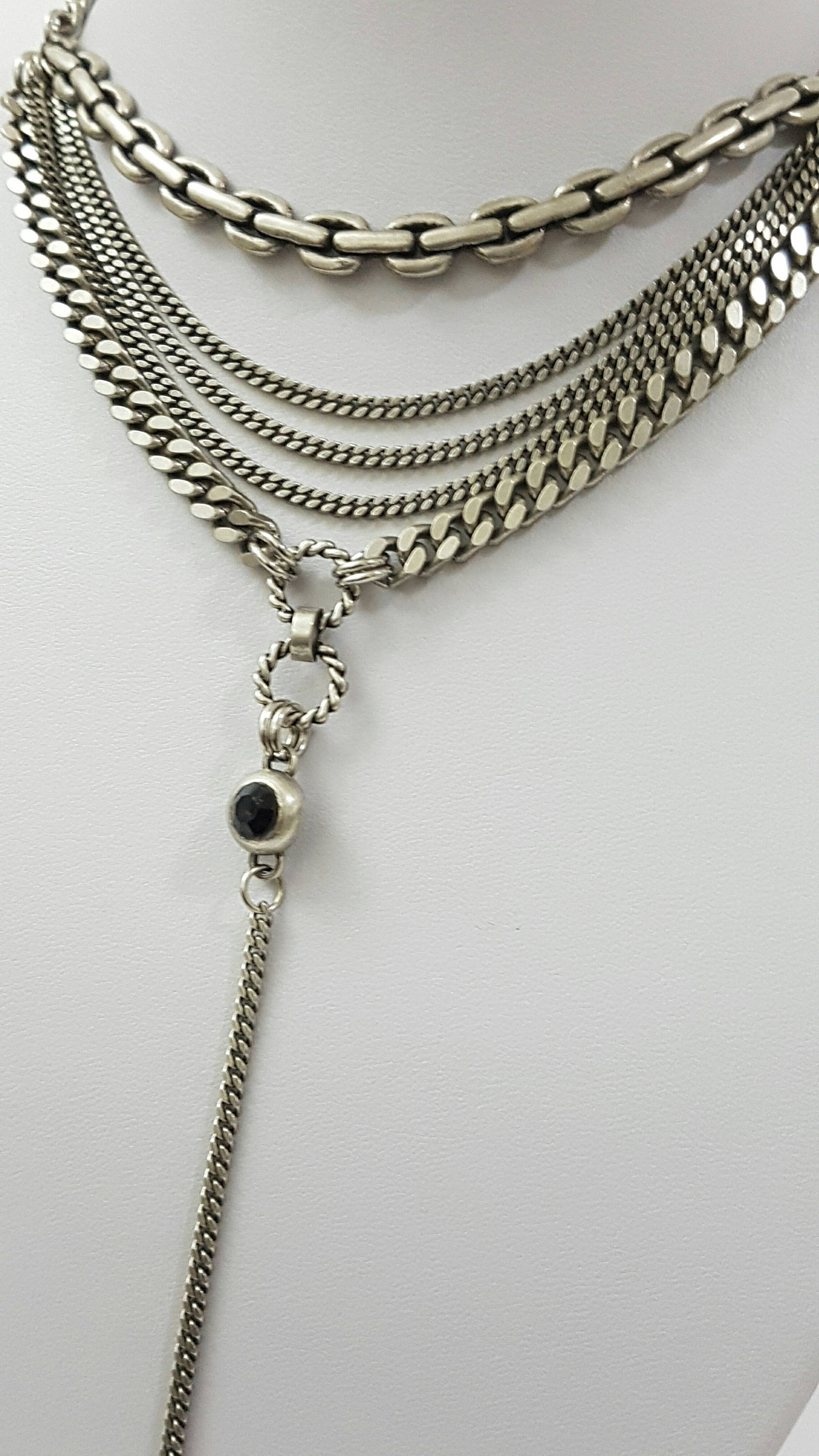 Multi Chain Necklace Multi Strand Necklace Y Lariat | Etsy