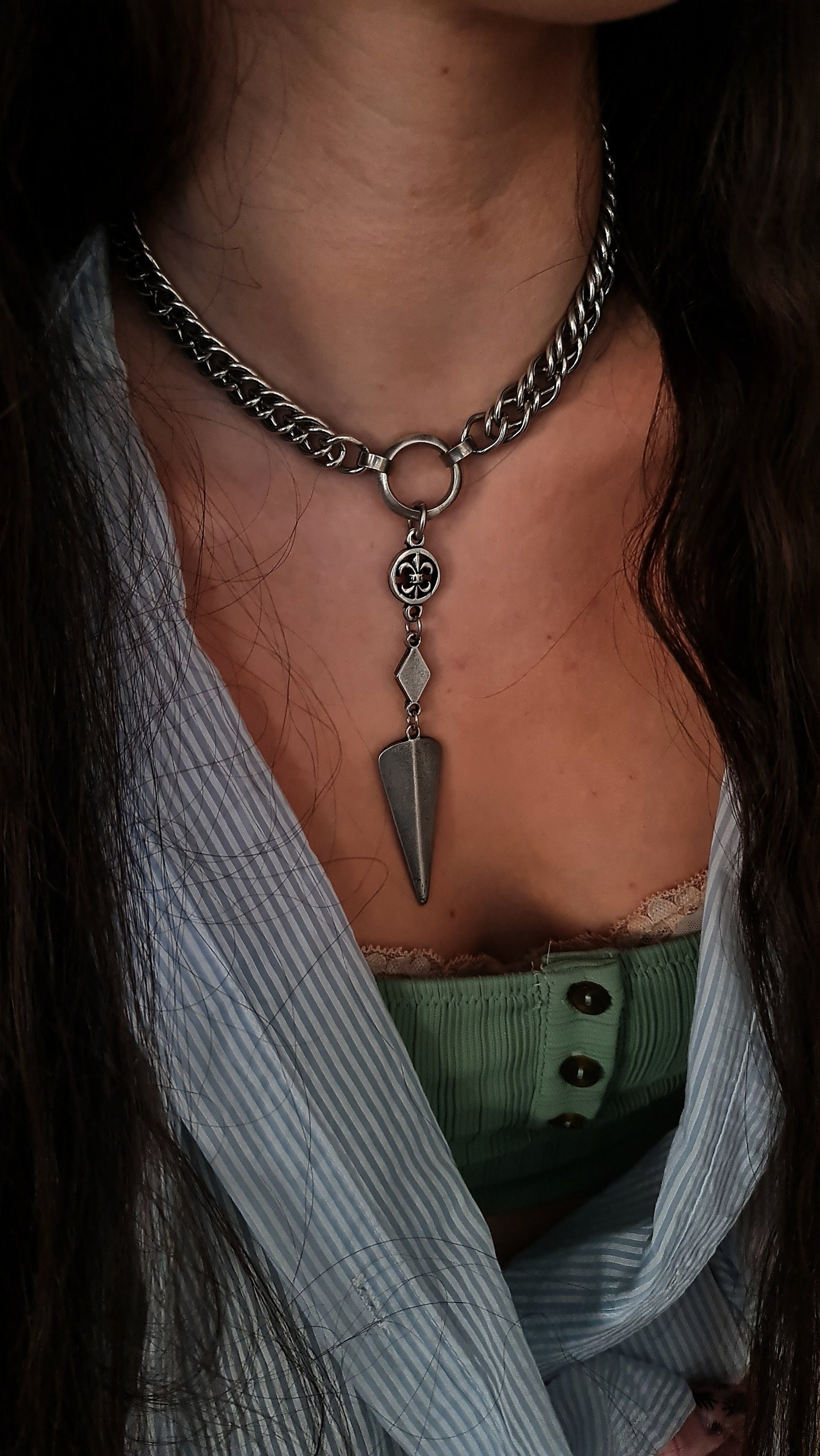 ★SENTIMENTS★ NO.593 [SILVER] NECKLACE Silver Polaris North Star Necklace With Rhodium CZ Sparkles