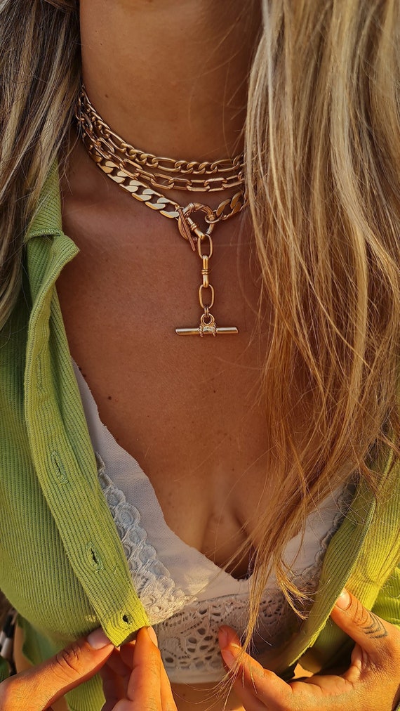 T clasp necklace sale
