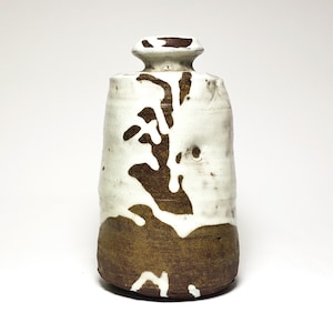 Ikebana ceramic flower vase - Wabi sabi pottery vase - japanese style ceramics
