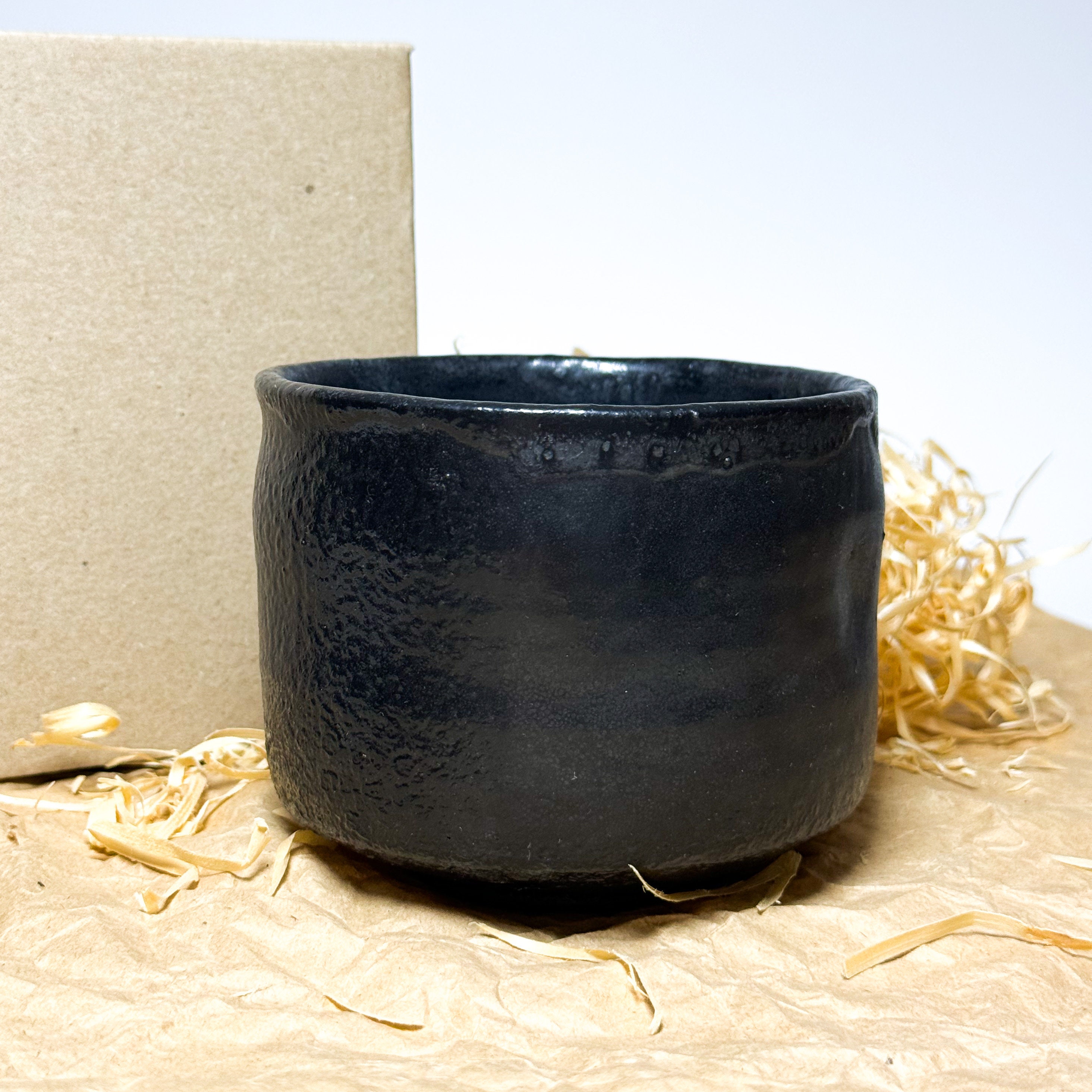 侘び寂びの黒陶器製抹茶茶碗（日本茶道用） - Etsy 日本