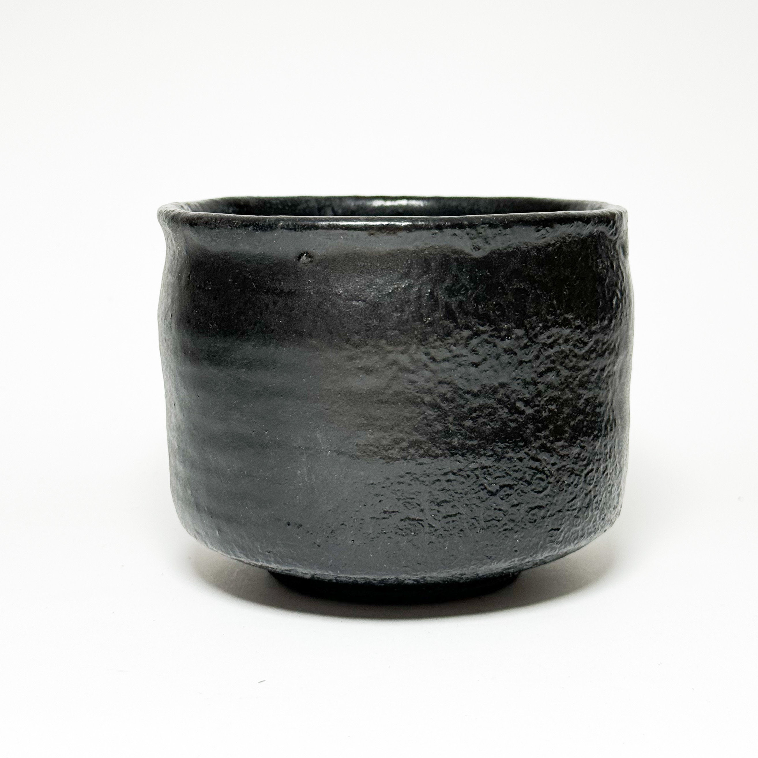 侘び寂びの黒陶器製抹茶茶碗（日本茶道用） - Etsy 日本
