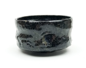 Bol à thé noir matcha chawan en céramique pour la cérémonie du thé japonaise