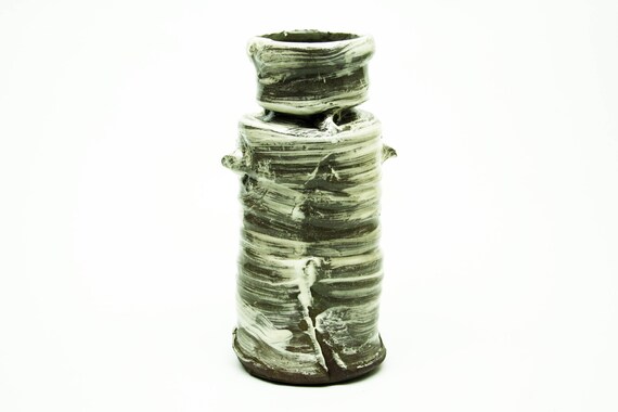 Ikebana Ceramic Flower Vase Wabi Sabi Pottery For Japanese Etsy