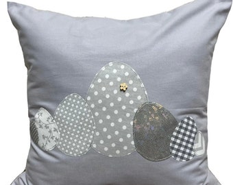 Country style cushion cover, cushion cover, cushion cover, Easter pillow, decorative pillow * Easter * white /gray