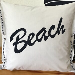 1 pillow case * Cushion cover * Maritime * Beach * 40x40cm
