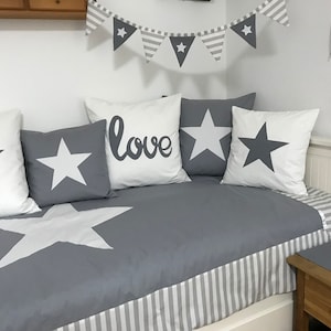 Patchwork blanket * Bedspread * Blanket 130x200cm. gray / white
