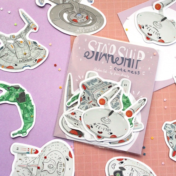 Star Ship Cuteness - Sticker Set