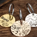 Customized Stainless Steel Pet ID Tag - Personalized with Your Pet's Name and Contact - Front and Back Engraving for Dogs and Cats product logo