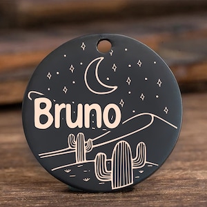 Customized Stainless Steel Pet ID Tag Personalized with Your Pet's Name and Contact Front and Back Engraving for Dogs and Cats image 2
