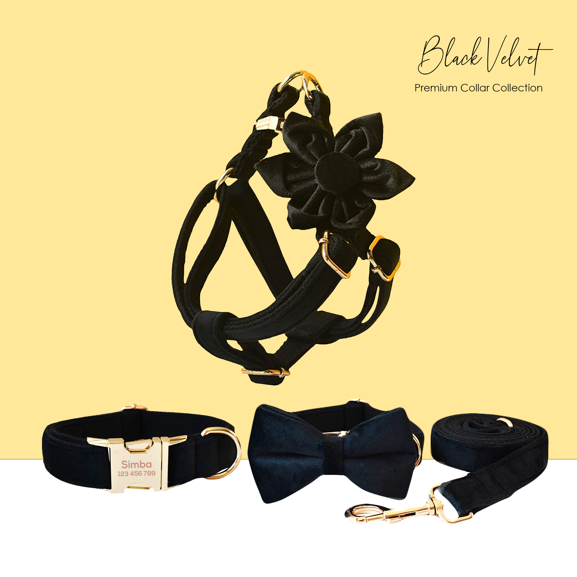 Black Leather Harness with Gold Accents il_fullxfull.6383390225_2q48.jpg main image 4