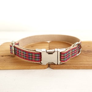 Red Scotland Design Dog Collar