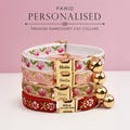 Girl Cat Collar, Personalized Tag, Custom Embroidery Cat Collar with Bell or Leash, Collar for female Cat, Engraved Name Lace Puppy Collar product logo