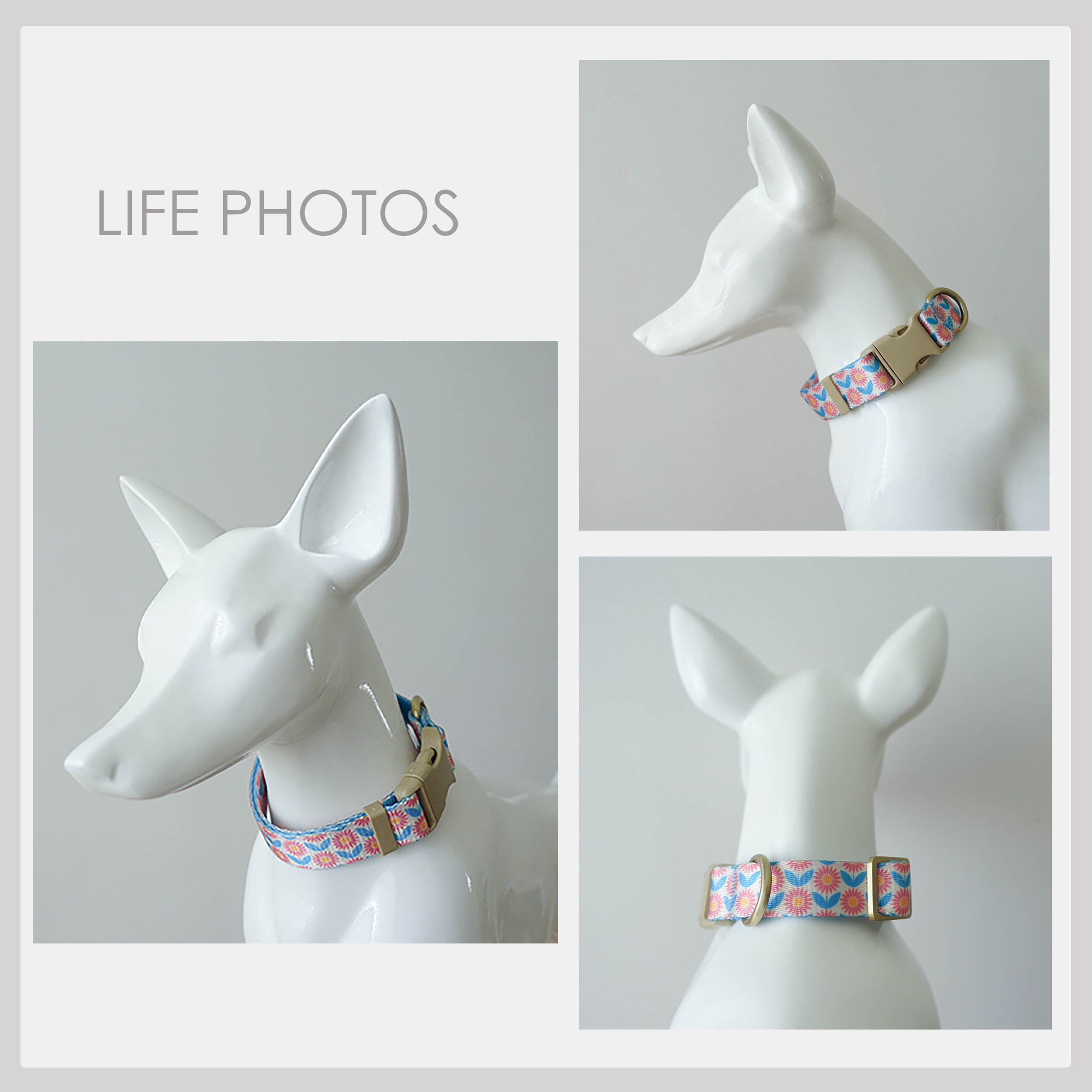 Handgefertigtes Hundehalsband & Leine Aus Baumwollspitze – Verstellbar, Bequem & Stylisch Für Kleine Bis Große Hunde, Mit Sicherheitsschnalle