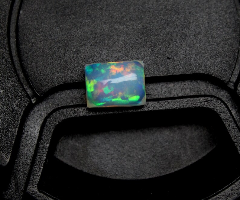 30/% OFF AAA Grade Quality Natural Ethiopian Opal Smooth Cabochon Rectangle Shape Amazing Welo Fire Whole Sale Price OSC#06 9x6x4 mm