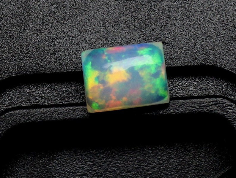 30/% OFF AAA Grade Quality Natural Ethiopian Opal Smooth Cabochon Rectangle Shape Amazing Welo Fire Whole Sale Price OSC#06 9x6x4 mm