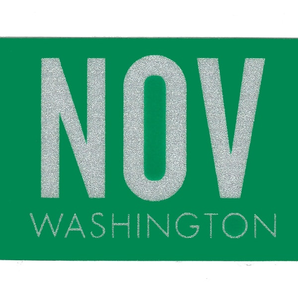 License Plate Month Stickers Etsy