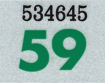 Vintage Parts 554953 Wet 59 White Stamped Aluminum European License Plate 