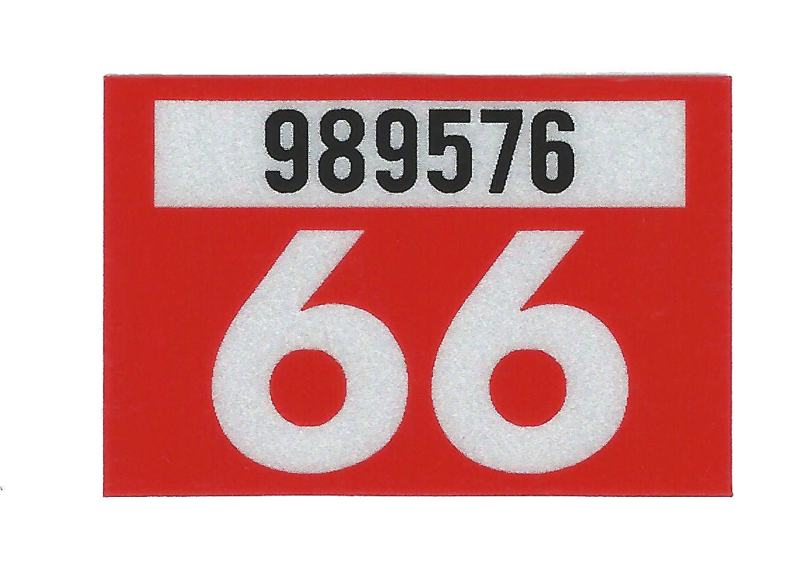 1966 WASHINGTON TRUCK Vinyl Reflective 